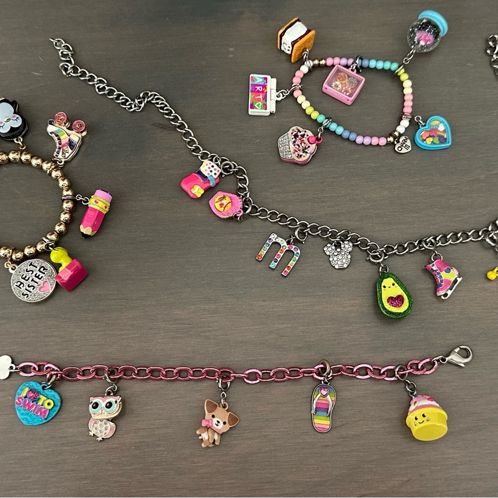 Colorful Kids Charm It Bracelet and Necklace Set